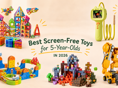 Best STEM toys for 5-year-olds in 2026 featuring Infinity Racer, Magna Tiles, Lava Dominion blocks, MagnaBot Builders and a kids digital microscope