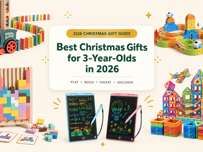Best Christmas gifts for 3-year-olds in 2026 featuring building, drawing, puzzle and magnetic toys