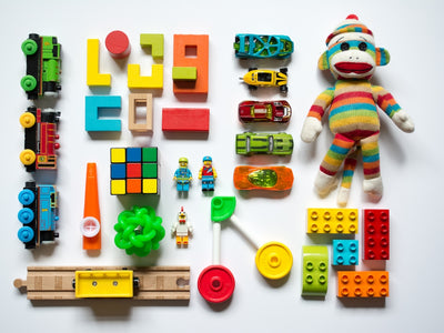 multicolored learning toys
