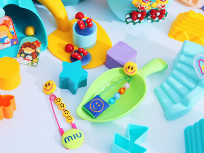 a group of colorful toys