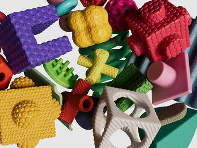 a bunch of toys that are on a table