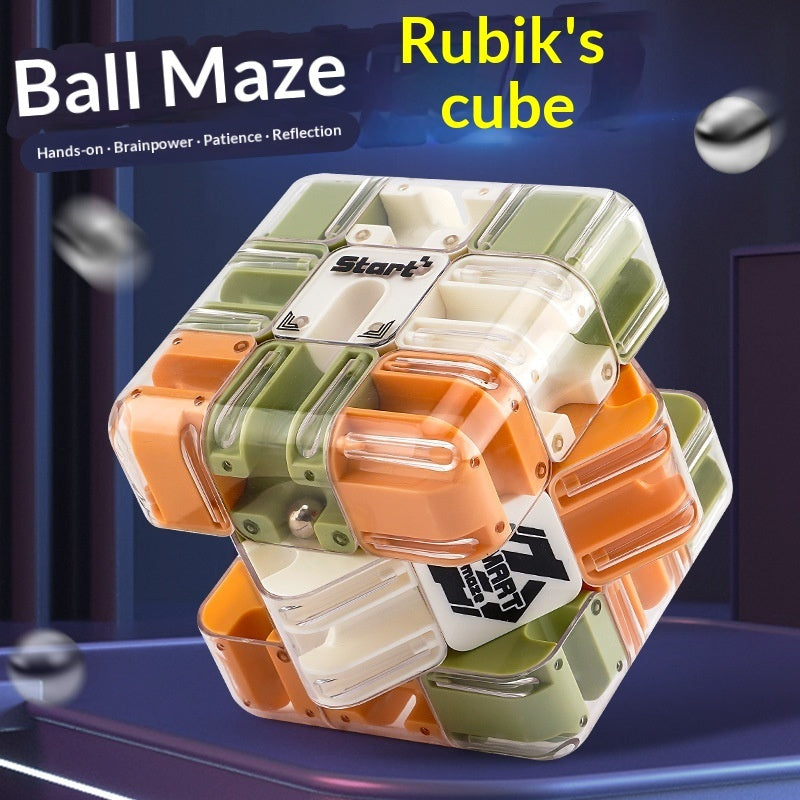 Infinity Maze Cube – Sensory Ball Puzzle Fidget Toy