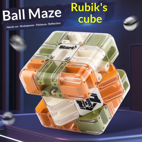 Infinity Maze Cube – Sensory Ball Puzzle Fidget Toy