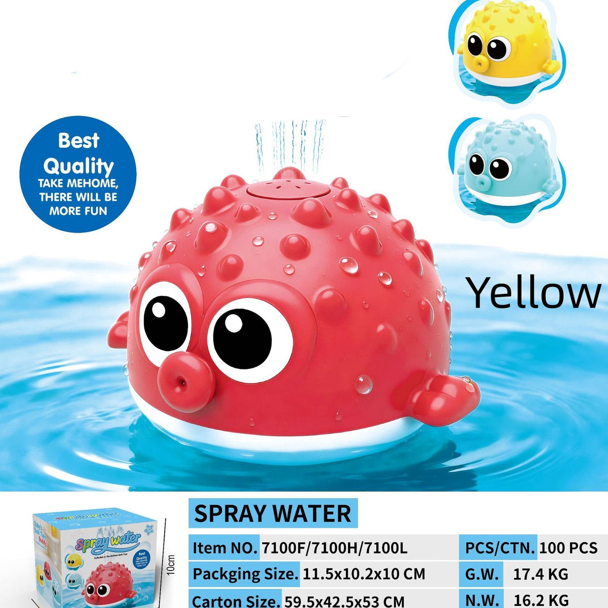Splashy Frog Fountain – Baby Bath Water Sprinkler Toy