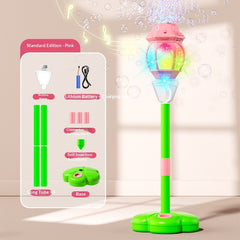 BubbleGlow Street Lamp – Musical Bubble Machine for Kids