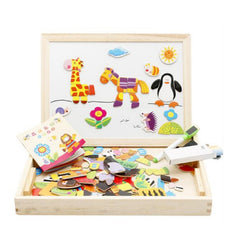 Montessori Magnetic Create & Draw Puzzle Board