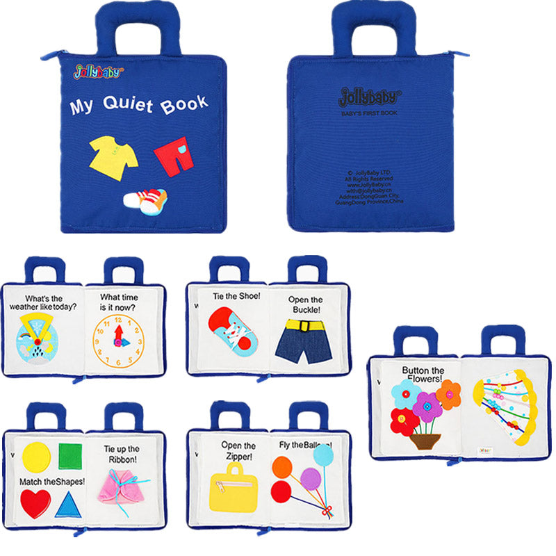 Montessori  Jollybaby my quiet cloth book