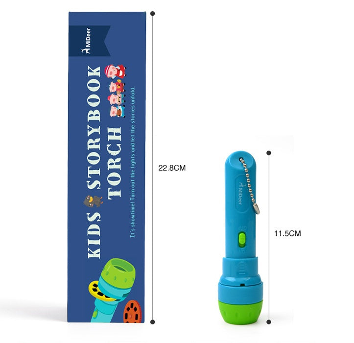Story Beam Kids Projector Flashlight – Bedtime Cartoon Story Torch