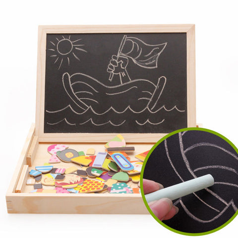 Montessori Magnetic Create & Draw Puzzle Board