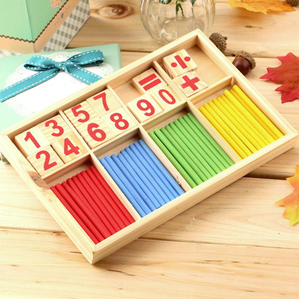 Wooden counting sticks set