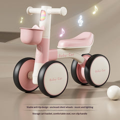 Baby Ride On Bike with Music & Lights | Toddler Balance Ride On Toy