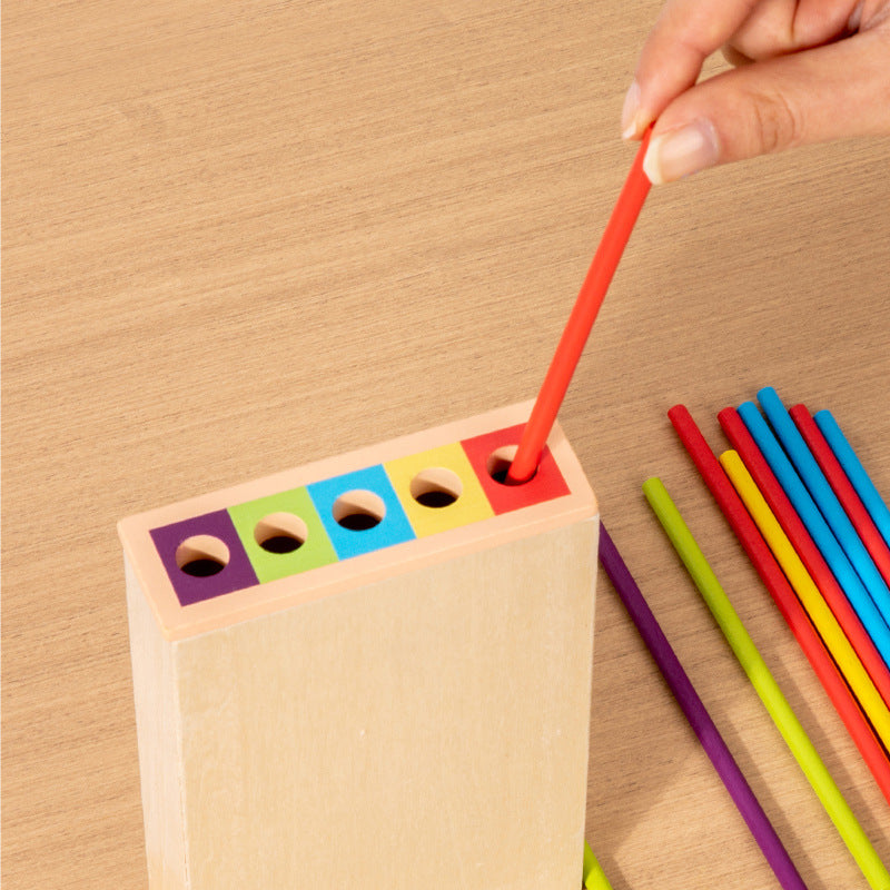 Montessori Stick & Stack Tower Game