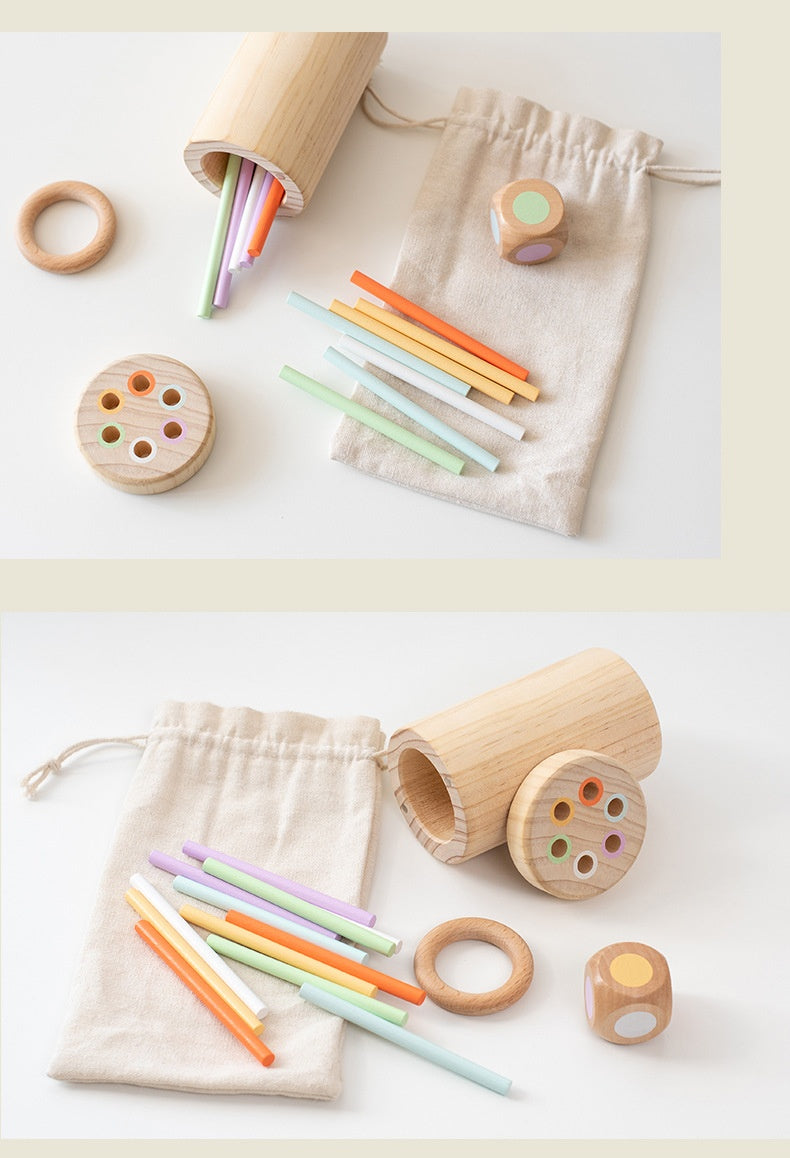 Montessori-Inspired Toddler Stick Balance Game