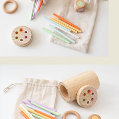 Montessori-Inspired Toddler Stick Balance Game