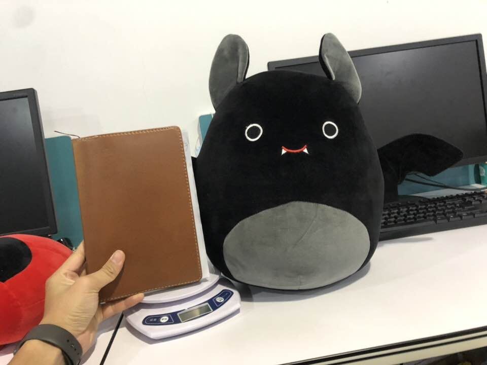 Bat plush face detail