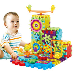 Motorised gear building blocks