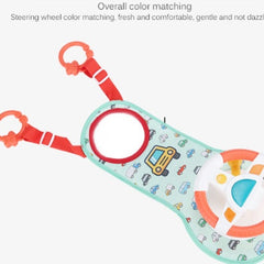 Baby Steering Wheel Toy – Car Seat Activity Busy Board with Mirror