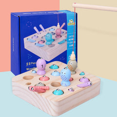 Magnetic Fish & Worm Counting Game – Montessori Number Learning Toy