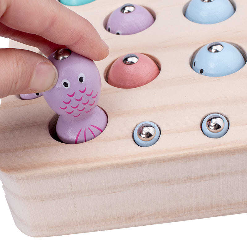Magnetic Fish & Worm Counting Game – Montessori Number Learning Toy