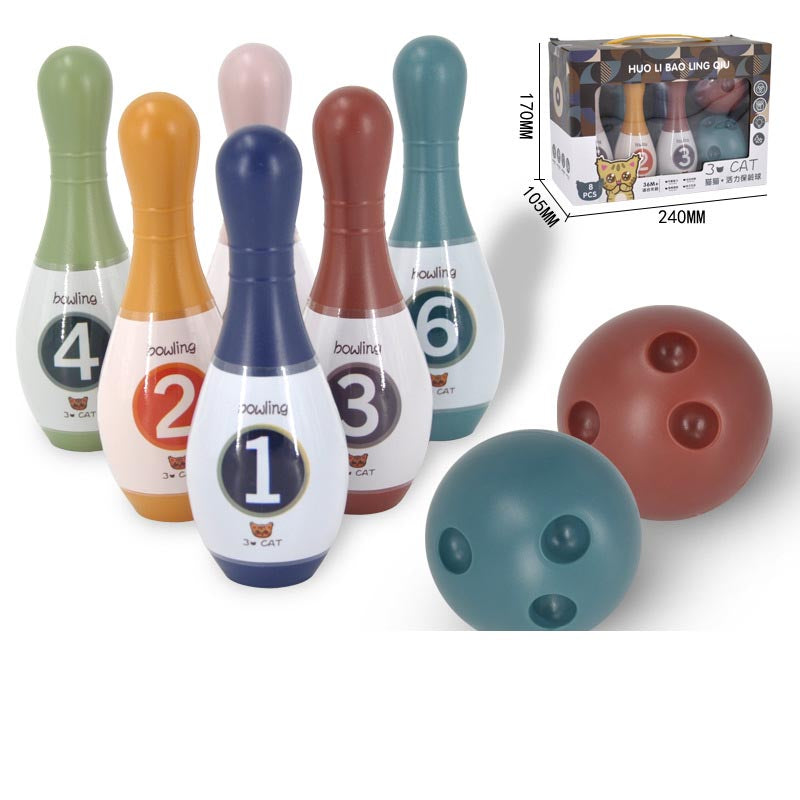 Kids bowling set full contents