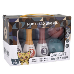 Kids bowling set packaged view