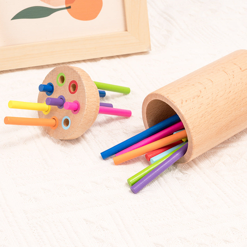 Montessori Stick & Stack Tower Game