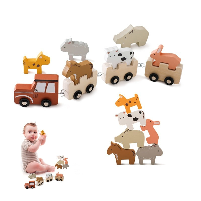 Farm animal train detail