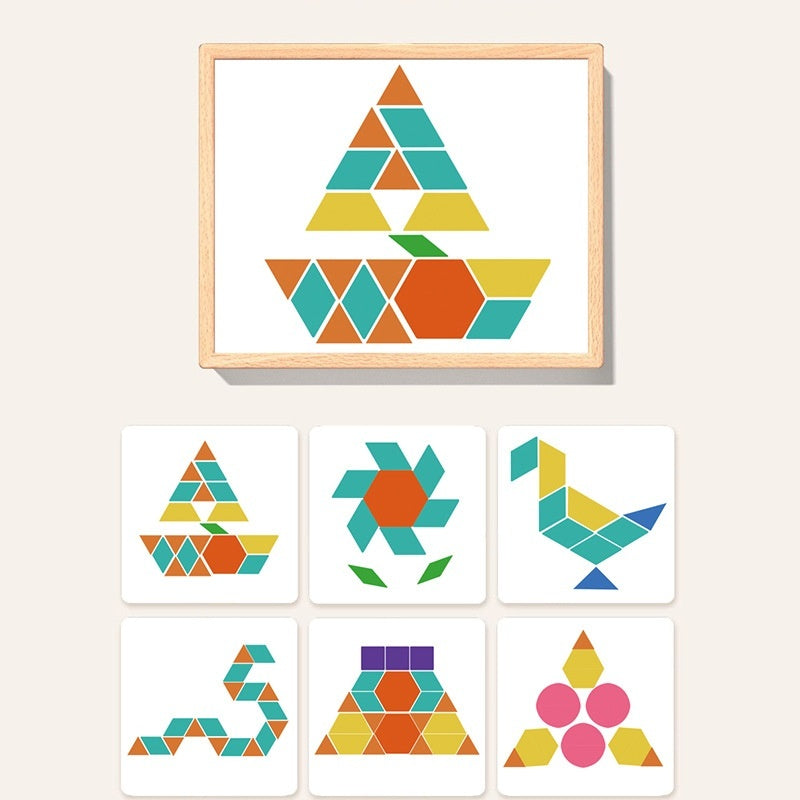 Montessori Magnetic Tangram Puzzle Box