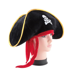 Pirate hat red band detail