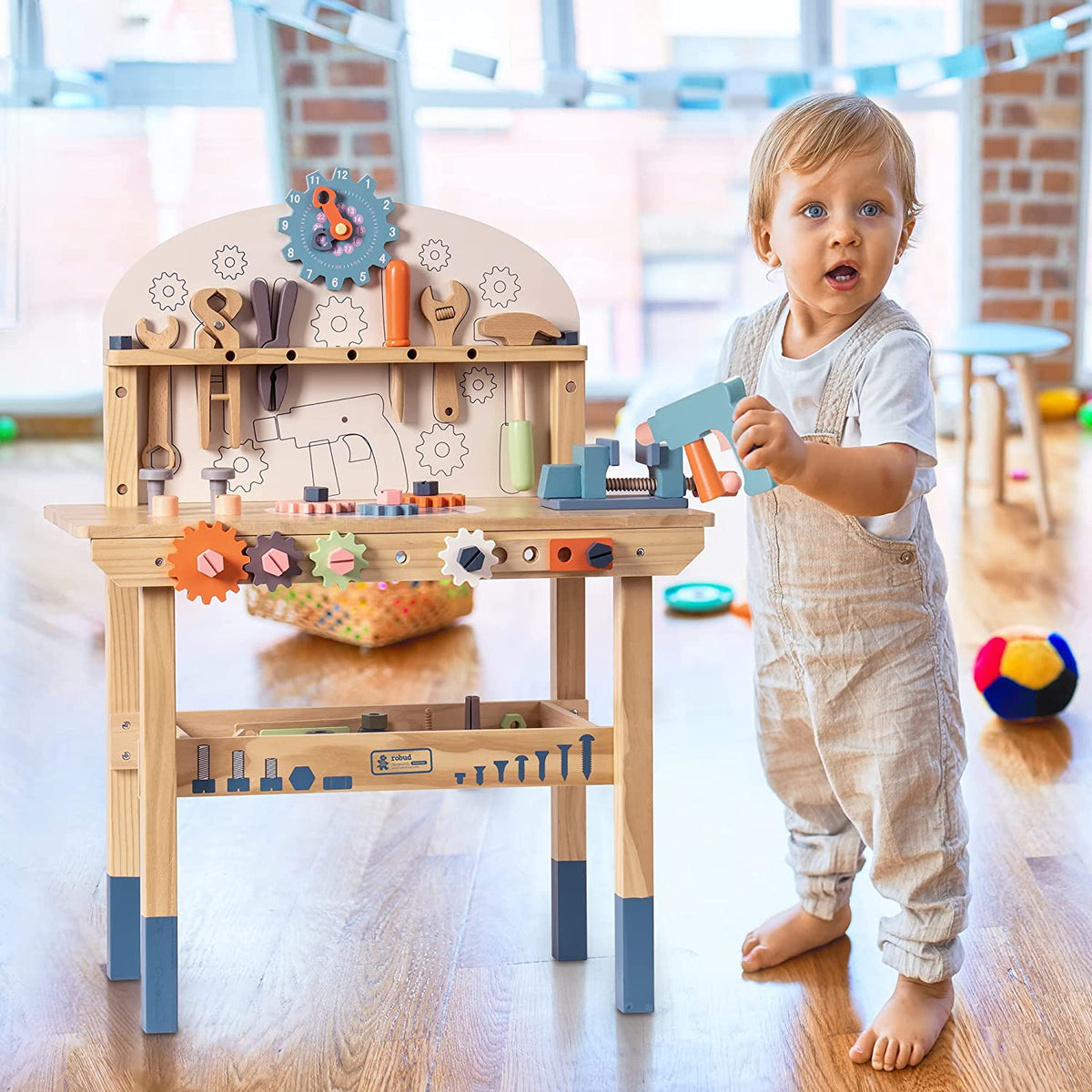 Little Builder Wooden Workbench