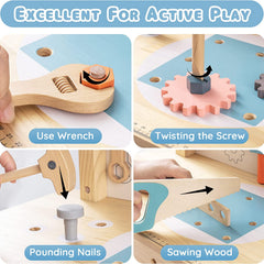 Little Builder Wooden Workbench