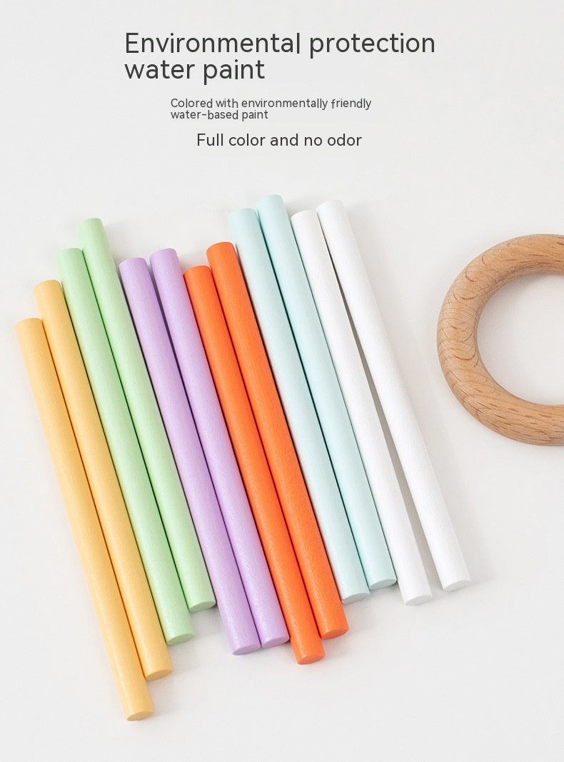 Montessori-Inspired Toddler Stick Balance Game