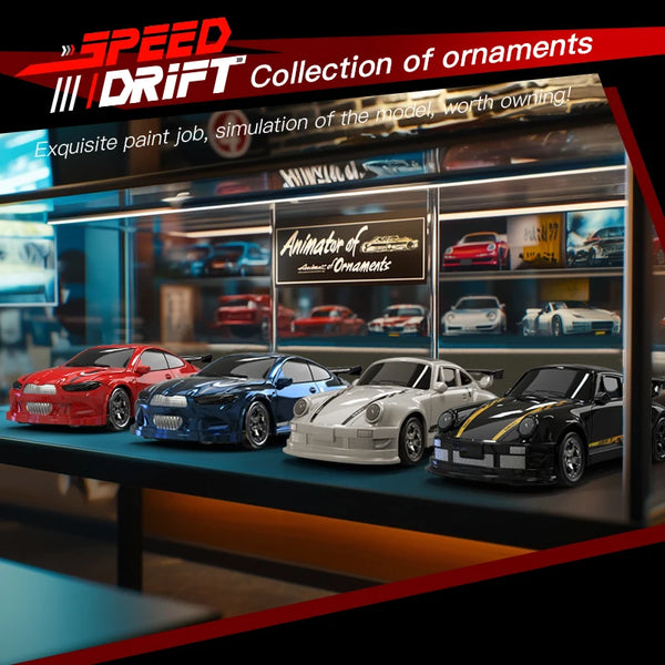 1:64 Scale Drift RC Car - Remote Control Racing Car for Boys with Four-Wheel Drive and Compact Design 1