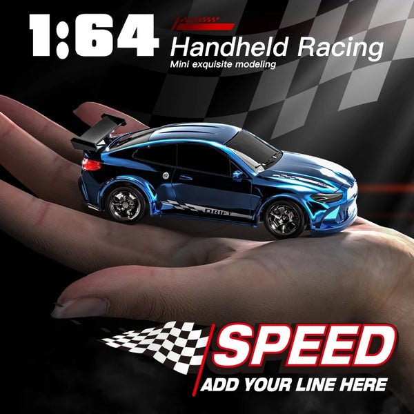 1:64 Scale Drift RC Car - Remote Control Racing Car for Boys with Four-Wheel Drive and Compact Design 3