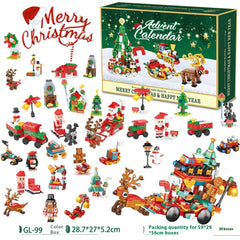 Christmas Building Block Advent Calendar Santa's Sleigh