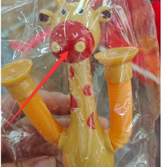 Stretchy Giraffe Fidget Toy – Suction Cup Sensory Tubes for Stress Relief