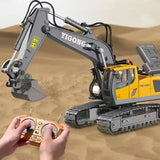 2.4G Remote Control Dump Truck - Durable Alloy and Plastic Construction Vehicle for Kids, Realistic Design, Easy to Operate 2