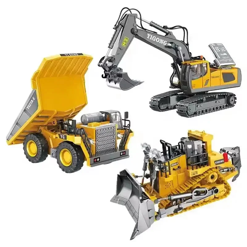 2.4G Remote Control Dump Truck - Durable Alloy and Plastic Construction Vehicle for Kids, Realistic Design, Easy to Operate 5