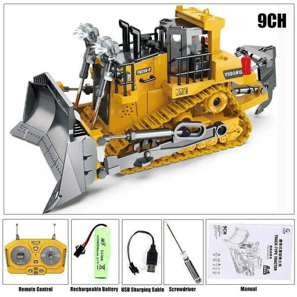 2.4G Remote Control Dump Truck - Durable Alloy and Plastic Construction Vehicle for Kids, Realistic Design, Easy to Operate 8