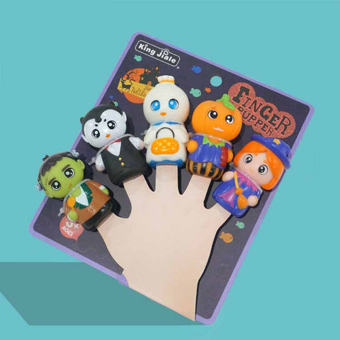 Halloween finger puppets Spooky Set A
