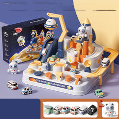 Space Adventure Car Track Toy – Kids Interactive Race Track Playset with Cars