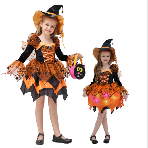 Kids witch costume dress