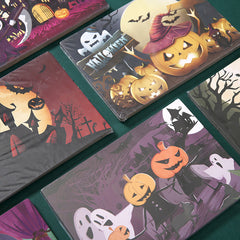Six Halloween card jigsaw puzzles