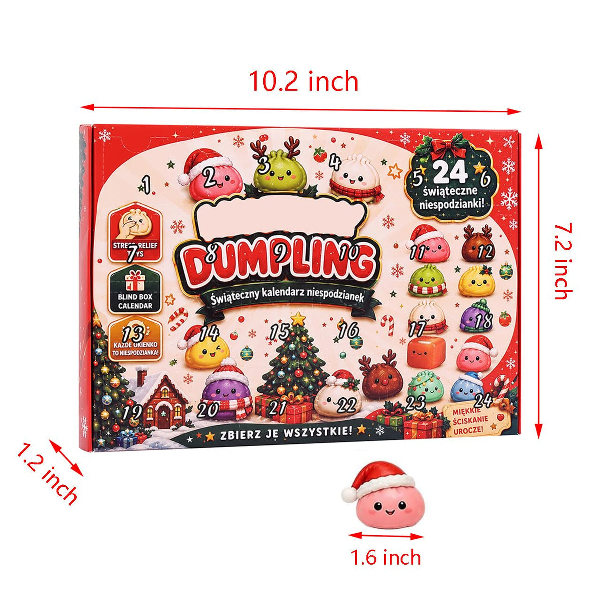 Festive Countdown | Advent Calendar with 24 Mini Sensory Fidget Toys | Stress Relief for Holiday Relaxation 3