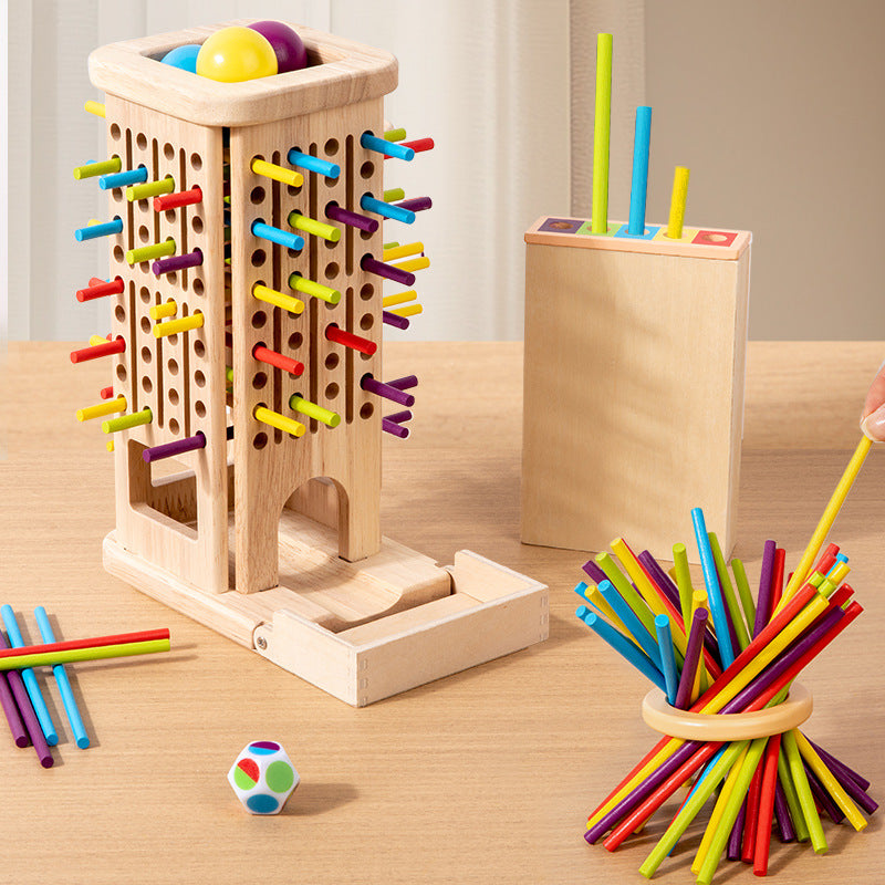 Montessori Stick & Stack Tower Game