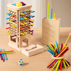 Montessori Stick & Stack Tower Game