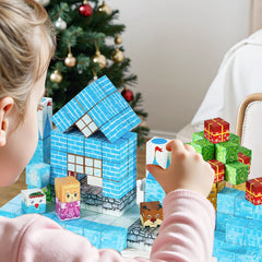 Montessori Frozen Fortress Magnetic Building 150pc Blocks