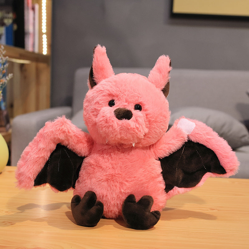 Bat plush wing and face detail