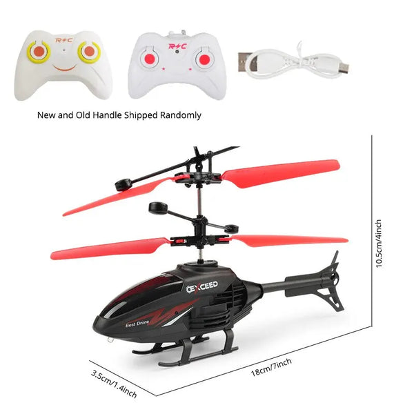 2 Channel Gesture Control RC Helicopter with LED Light - Perfect Kids Toy 5