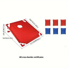 Kids Foldable Cornhole Game – Portable Bean Bag Toss for Outdoor Parties